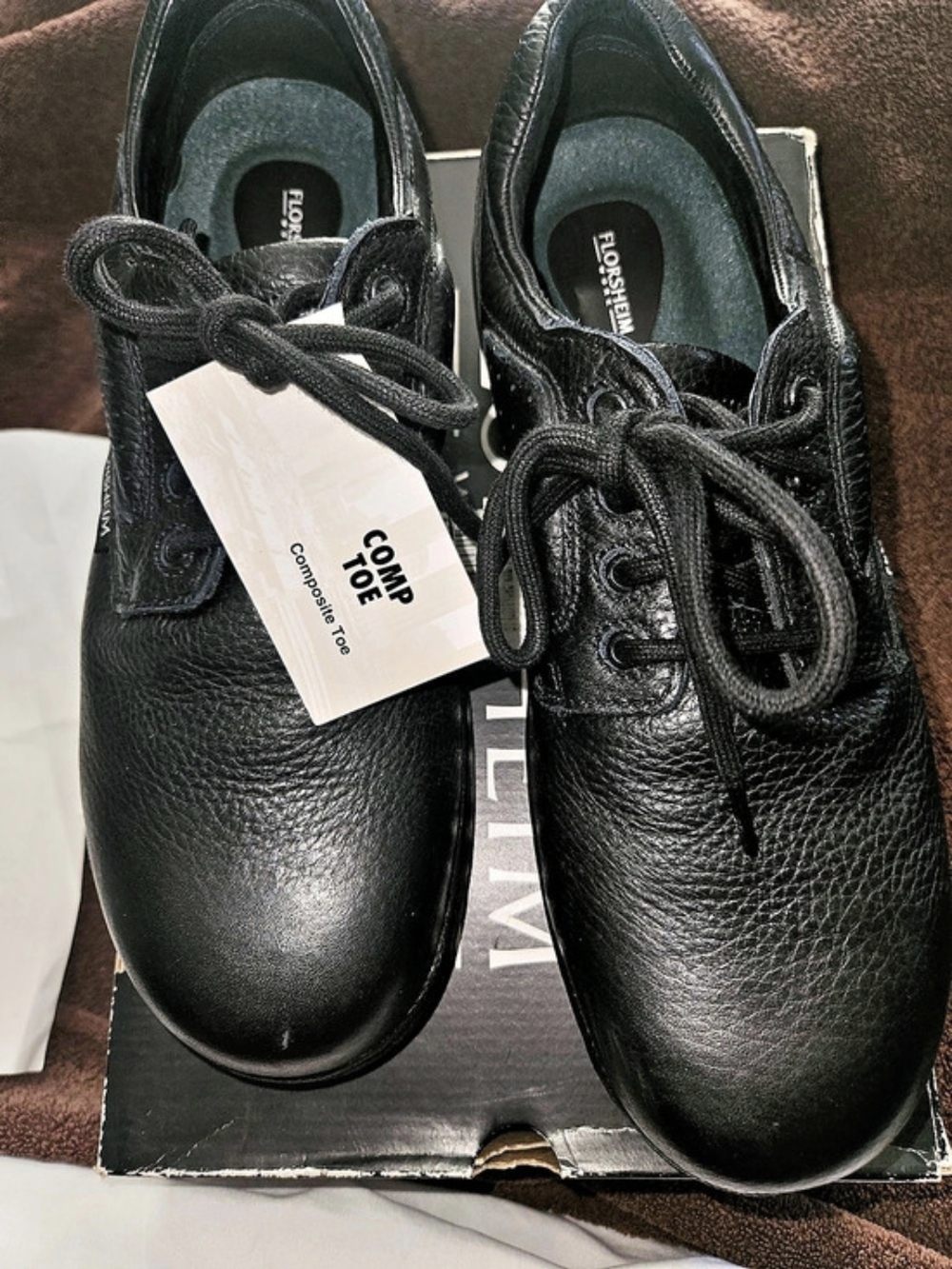 Florsheim Work Fiesta Men's Black Work Shoes US 10.5 D NWT